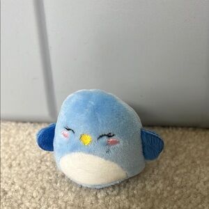 Micro Squishmallows Blue and Yellow Plush Toy for Small Pets